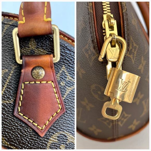LOUIS VUITTON Monogram Ellipse PM Handbag Vintage LV Lock Key LV Dust Bag COA - Picture 8 of 15